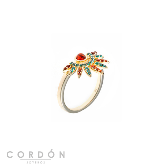 sortija-plata-chapado-rosa-baguet-verde-aqua-salvatore