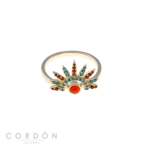 sortija-plata-chapado-rosa-baguet-verde-aqua-salvatore