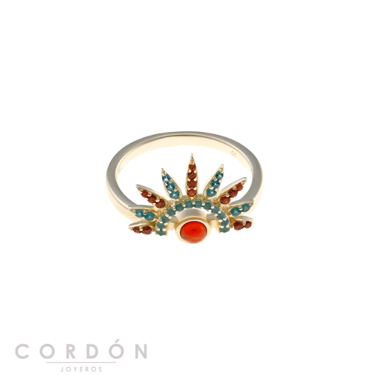 sortija-plata-chapado-rosa-baguet-verde-aqua-salvatore