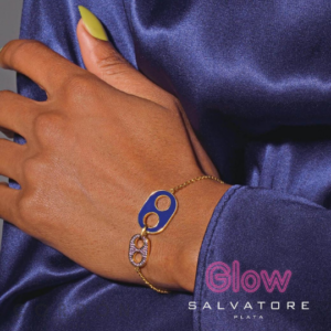 pulsera-plata-chapado-dorado-eslabones-calabrote-esmaltado-azul-salvatore