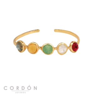 pulsera-brazalete-acabado-oro-18-kt-piedras-colores-vidal-vidal