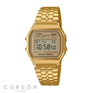 Reloj Casio Vintage A158WETG-9AEF unisex dorado con pantalla digital