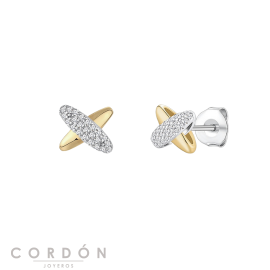 pendientes-plata-eternal-cruzado-bicolor-circonitas