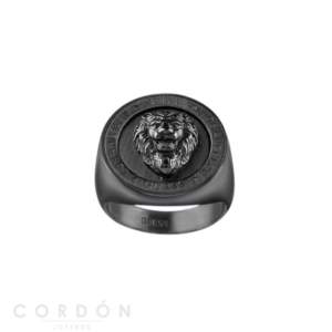 Anillo Guess Lion King Negro