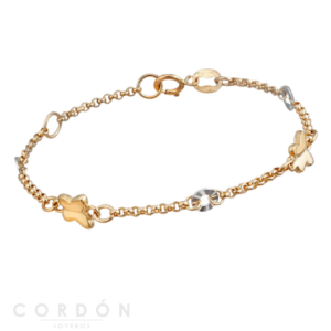 pulsera-comunion-oro-bicolor-18k-mariposas-y-discos