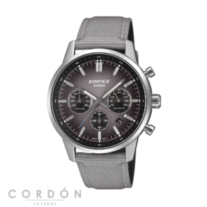 Reloj Casio Edifice EFR-575C-8AEF cronógrafo de hombre con esfera gris vista completa