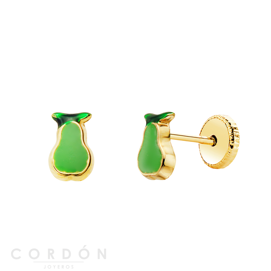 pendientes-bebe-oro-18k-peras-esmalte-6x4mm