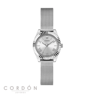 Reloj Guess Mini Luna GW0842L1 mujer plateado con brazalete milanés