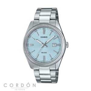 Reloj Casio MTP-1302PD-2A2VEF hombre de acero con esfera azul hielo