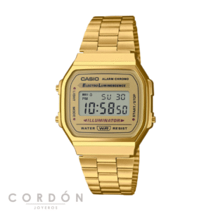 Reloj Casio Vintage A168WG-9EF unisex dorado con pantalla digital