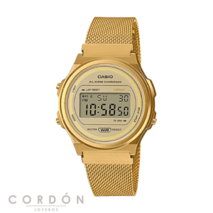 Reloj Casio Vintage A171WEMG-9AEF unisex dorado con correa de malla