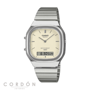 Reloj Casio Vintage AQ-240E-7A2EF unisex ana-digi con esfera blanco roto
