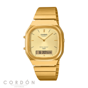 Reloj Casio Vintage AQ-240EG-9AEF unisex dorado ana-digi