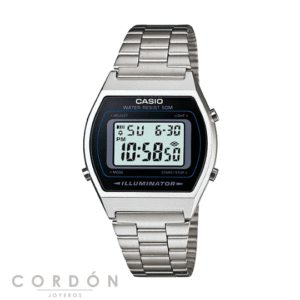 Reloj Casio Vintage B640WD-1AVEF unisex de acero con esfera negra
