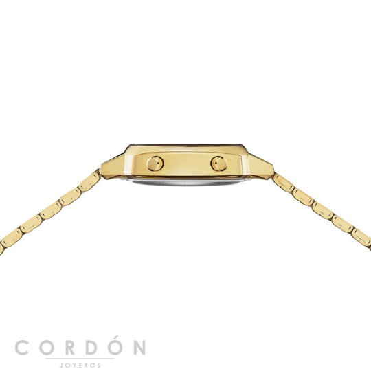 Correa de acero con revestimiento dorado del reloj Casio Vintage LA670