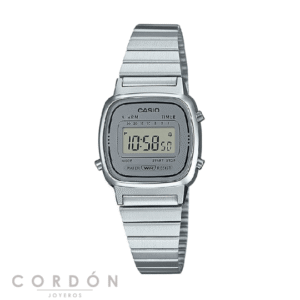 Reloj Casio Vintage LA670WEA-7EF mujer plateado mini de acero