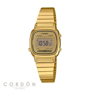 Reloj Casio Vintage LA670WEGA-9EF mujer dorado formato mini de acero