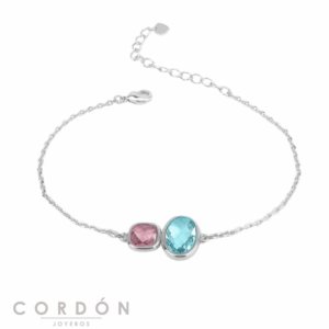 pulsera-plata-circonitas-marron-y-azul