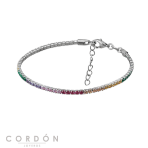 pulsera-plata-riviere-multicolor