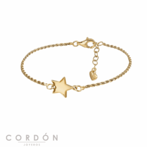pulsera-plata-dorada-estrella