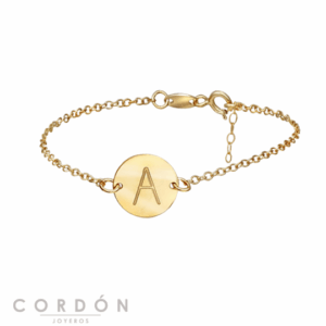 pulsera-plata-dorada-iniciales