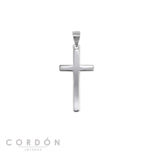 cruz-plata-lisa-15x30mm