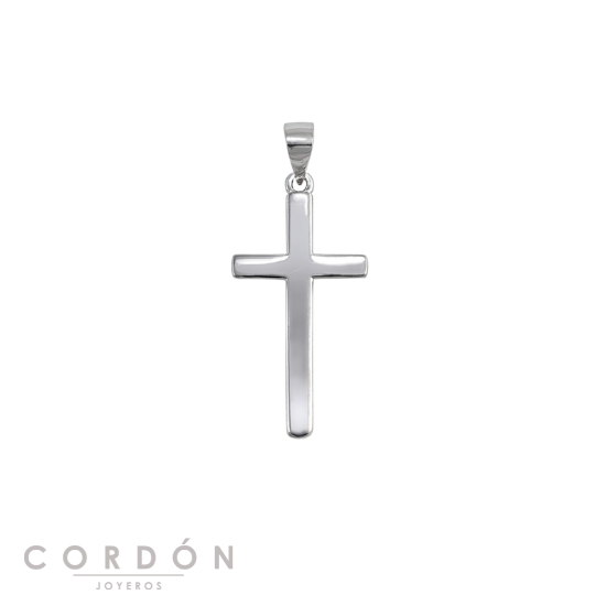 cruz-plata-lisa-15x30mm