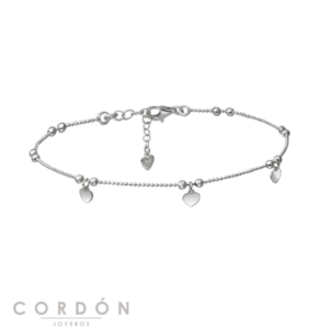 tobillera-plata-corazones