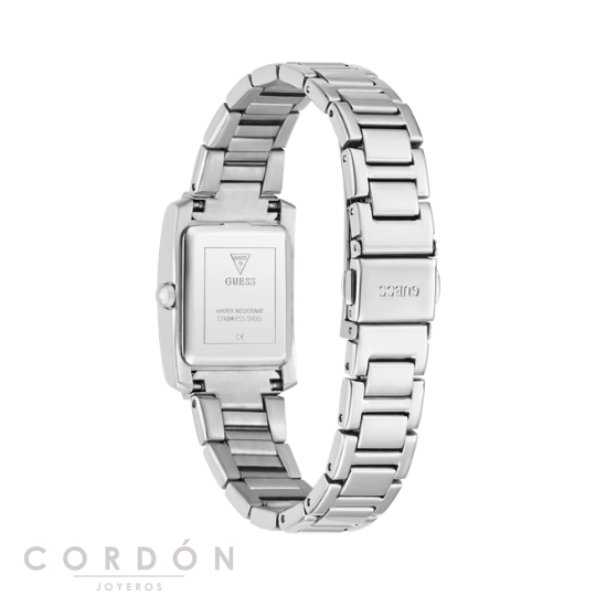 Reloj Guess mujer rectangular vertical 22,6 mm con brazalete trabajado