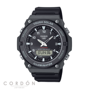 Reloj Casio AQ-S820W-1AVEF unisex anadigital solar negro vista completa