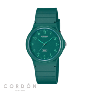 Reloj Casio MQ-24B-3BEF unisex verde vista completa