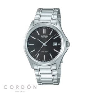 Reloj Casio MTP-1183PA-1AEG de hombre con esfera negra vista completa