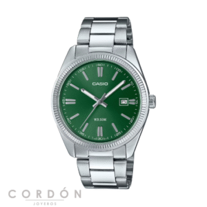 Reloj Casio MTP-1302PD-3AVEF de hombre con esfera verde vista completa
