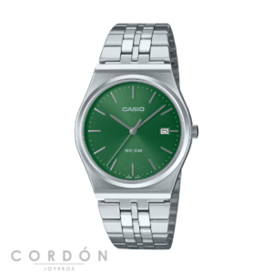Reloj Casio MTP-B145D-3AVEF de hombre con esfera verde vista completa