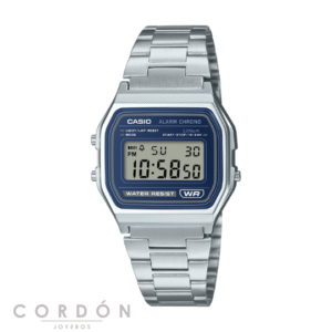 Reloj Casio Vintage A158WEA-2EF unisex de acero con esfera azul