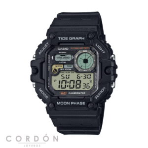 Reloj Casio WS-1700H-1AVEF unisex digital negro vista completa