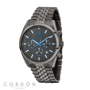 Reloj Maserati Attrazione R8853154002 Dark Edition esfera negra acabado gunmetal