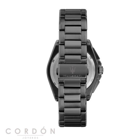 Brazalete de acero gunmetal del Maserati Velocità hombre