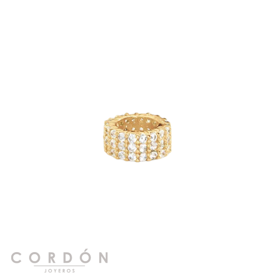 Colgante Lucky Agatha Paris 02880397-137-TU separador dorado con circonitas vista completa